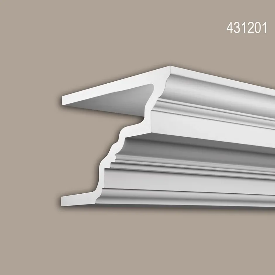 Corniche 431201 Profil de façade Moulure décorative Moulure décorative-Profhome Sale