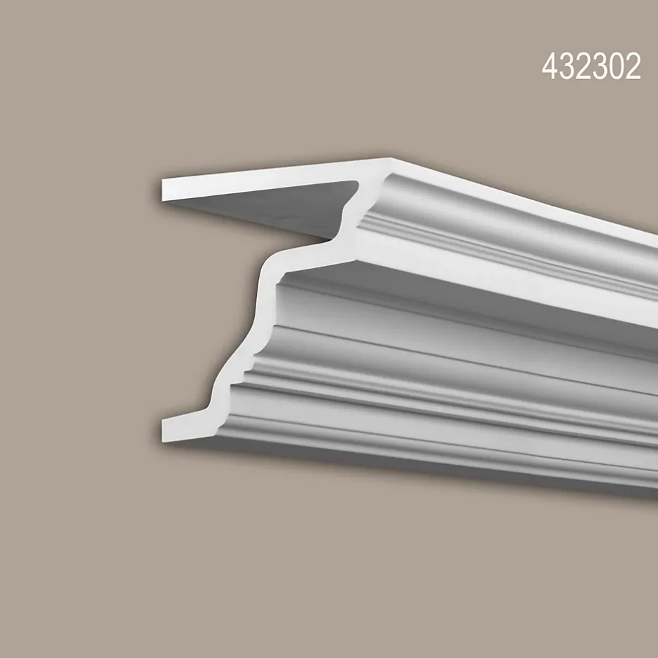 Profhome Corniche 432302 Profil de façade Moulure décorative Moulure décorative