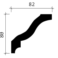 Profhome Corniche 150144F Moulure décorative flexible