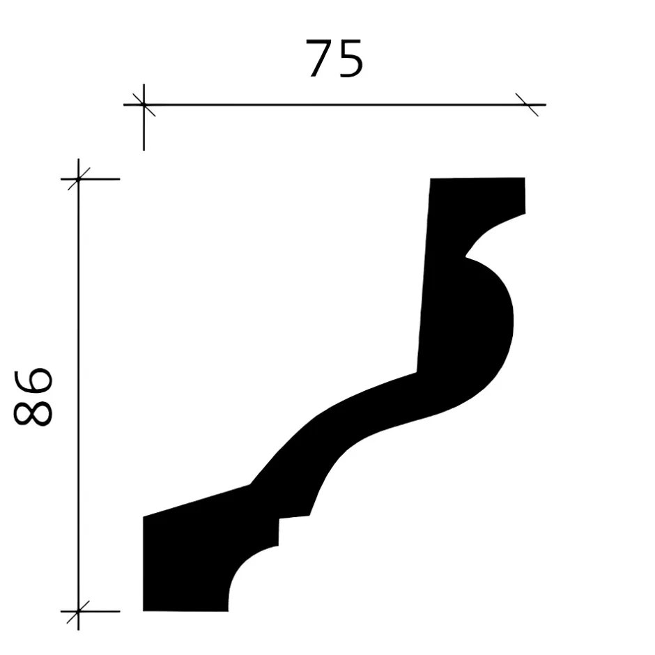 Profhome Corniche 150129F Moulure décorative flexible