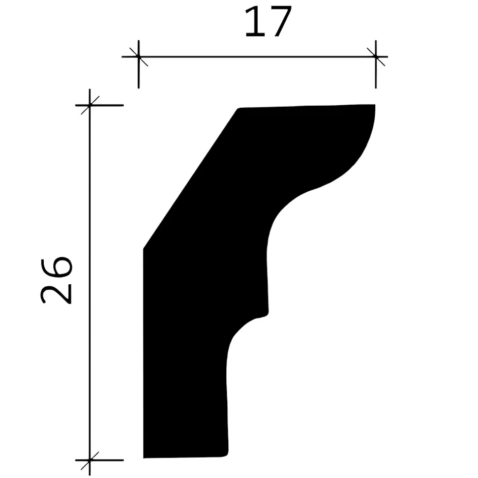 Profhome Corniche 150155F Moulure décorative flexible