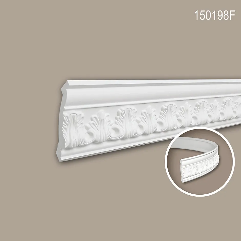 Profhome Corniche 150198F Moulure décorative flexible