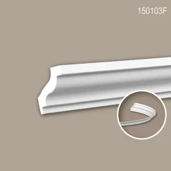 Corniche 150103F Moulure décorative flexible-Profhome Hot