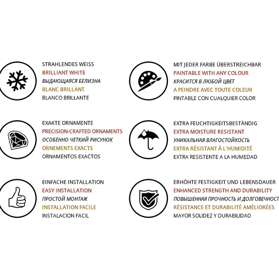 Corniche 150103F Moulure décorative flexible-Profhome Hot