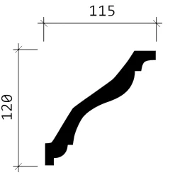 Profhome Corniche 150133F Moulure décorative flexible