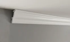 Corniches 100 cm moulures decoratives mur et plafond legeres dures peintables profils deco pour renovation et finition JC194-W-Ikhemalarka