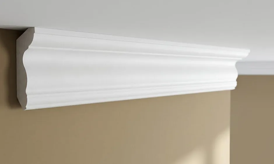 Corniches 100 cm moulures decoratives mur et plafond legeres dures peintables profils deco pour renovation et finition JC496-W-Ikhemalarka Sale