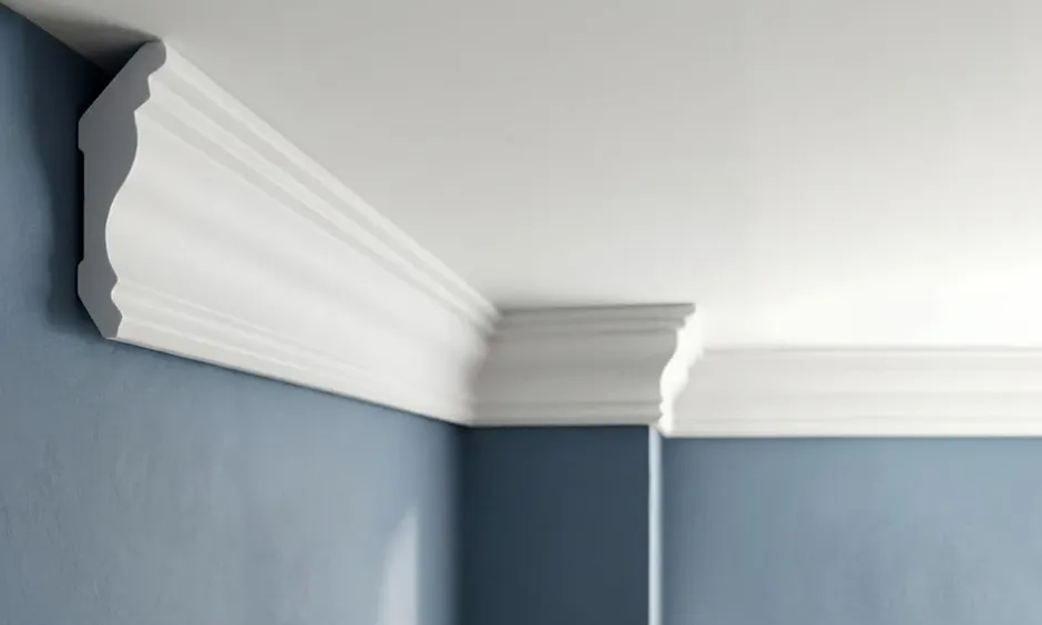 Corniches 100 cm moulures decoratives mur et plafond legeres dures peintables profils deco pour renovation et finition JC80-W-Ikhemalarka Sale