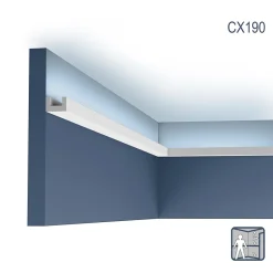 Orac Decor Corniches CX190-box AXXENT U-PROFILE 1 carton 4 pièces Moulures décoratives