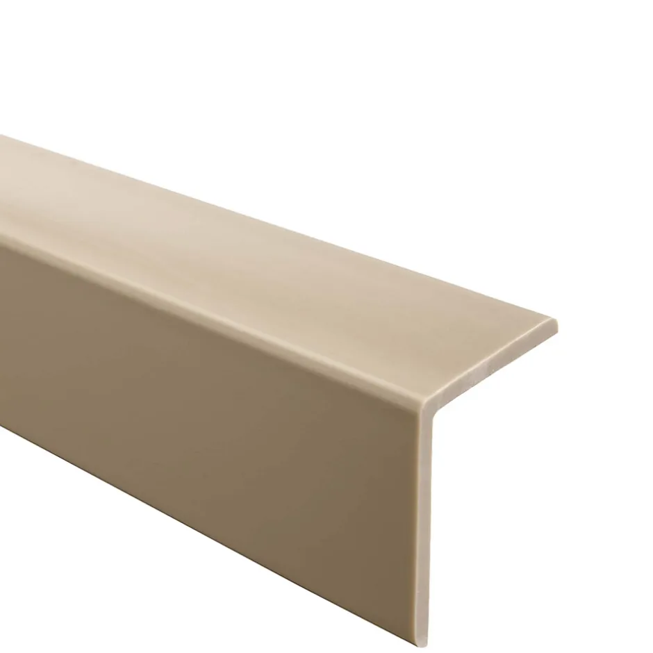 Quest Corniere PVC 27x27mm - Profil d angle souple de protection, 165 cm, beige