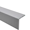 Quest Corniere PVC 35x35mm - Profil d angle souple de protection, 130 cm, argenté