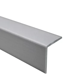 Quest Corniere PVC 35x35mm - Profil d angle souple de protection, 130 cm, argenté