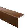 Quest Corniere PVC 40x40mm - Profil d angle souple de protection, 200 cm, marron