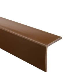 Quest Corniere PVC 40x40mm - Profil d angle souple de protection, 100 cm, marron