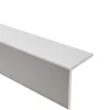 Corniere PVC 40x40mm - Profil d angle souple de protection, 110 cm, gris clair-Quest Discount