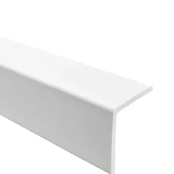 Corniere PVC 27x27mm - Profil d angle souple de protection, 150 cm, blanc-Quest Clearance