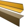 Quest Corniere PVC 40x40mm , Profile d angle autocollant, Protection murale, 180 cm, laiton