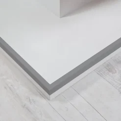 Corniere PVC 40x40mm , Profile d angle autocollant, Protection murale, 150 cm, gris clair-Quest Discount