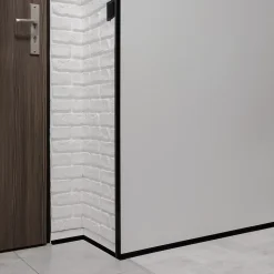 Corniere PVC 35x35mm , Profile d angle autocollant, Protection murale, 80 cm, gris-Quest Sale