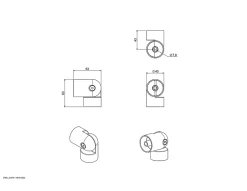 Fortia Coude variable aluminium gris