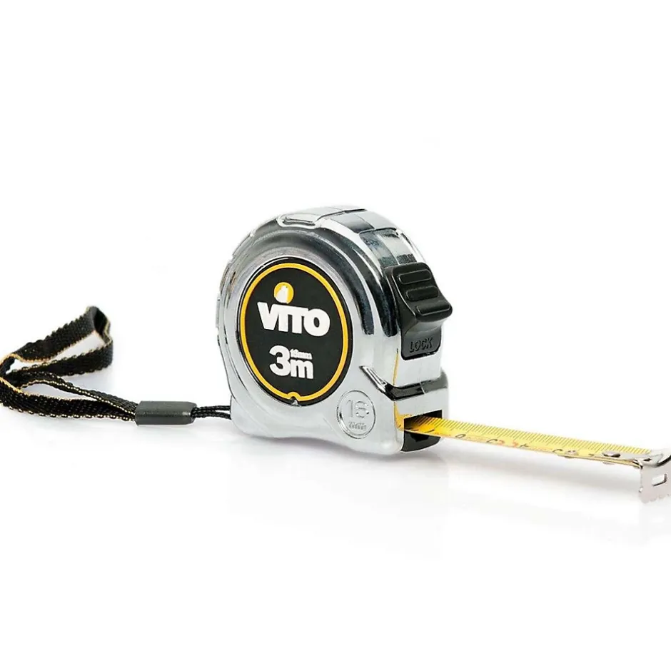 Vito Coupe-carrelage Manuel 3,5 à 80 cm + Mètre 3m + Sacoche à outils