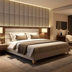 Decoon Coussin mural velours beige - 60 x 30