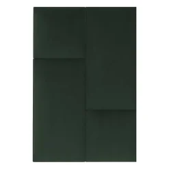 Coussin mural velours vert sapin - 60 x 30-Decoon Online