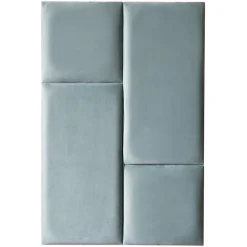 Decoon Coussin mural velours vert pastel - 30 x 30