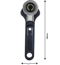 Couteau à lame circulaire pour papier peint 18cm-GoodHome Discount