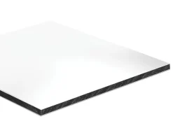 Crédence réversible blanc satiné / blanc brillant 2 x 1 m ép. 3 mm-Sedpa France Online