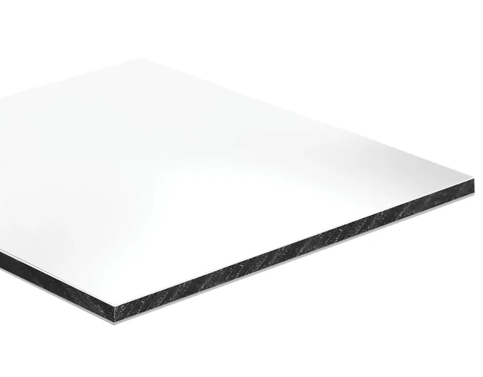 Crédence réversible blanc satiné / blanc brillant 2 x 1 m ép. 3 mm-Sedpa France Online