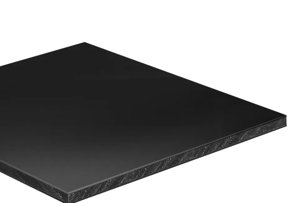 Sedpa France Crédence réversible noir satiné / noir mat 2 x 1 m ép. 3 mm