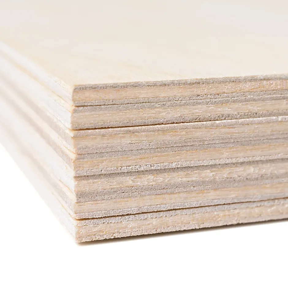 10 x A4 Contreplaqué 300 x 210 x 3mm (+/-0,5mm) - Bois Brut Bouleau - Panneau Découpe Laser - Pyrogravure Gravure-Creative Deco Hot