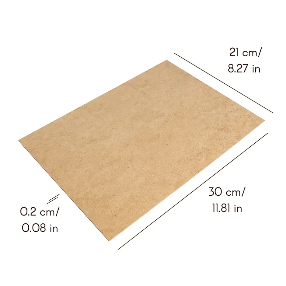 10 x A4 Panneau MDF 300 x 210 x 2 mm - Feuille Planche Bois Brut - Découpe Laser, Gravure, Maquette, Pyrogravure-Creative Deco Online