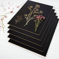 10 x A4 Panneau MDF Noir 300 x 210 x 3 mm - Planche Bois Brut - Idéal Bricolage, Découpe Laser, Gravure, Pyrogravure-Creative Deco New