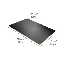 10 x A4 Panneau MDF Noir 300 x 210 x 3 mm - Planche Bois Brut - Idéal Bricolage, Découpe Laser, Gravure, Pyrogravure-Creative Deco New