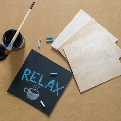 10 x Contreplaqué Carré 300 x 300 x 3mm (+/-0,5mm) - Bois Brut Bouleau - Panneau Découpe Laser - Pyrogravure Gravure-Creative Deco