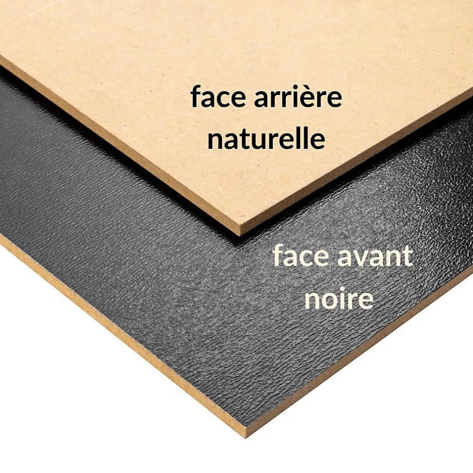 10 x Panneau MDF Noir 600 x 400 x 3 mm - Planche Bois Brut - Idéal Bricolage, Découpe Laser, Gravure, Pyrogravure-Creative Deco Clearance