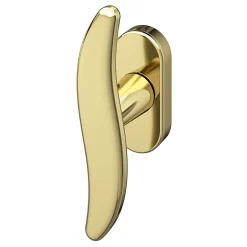 Crémone de fenêtre Armel aluminium doré brillant L.11cm-GoodHome Sale