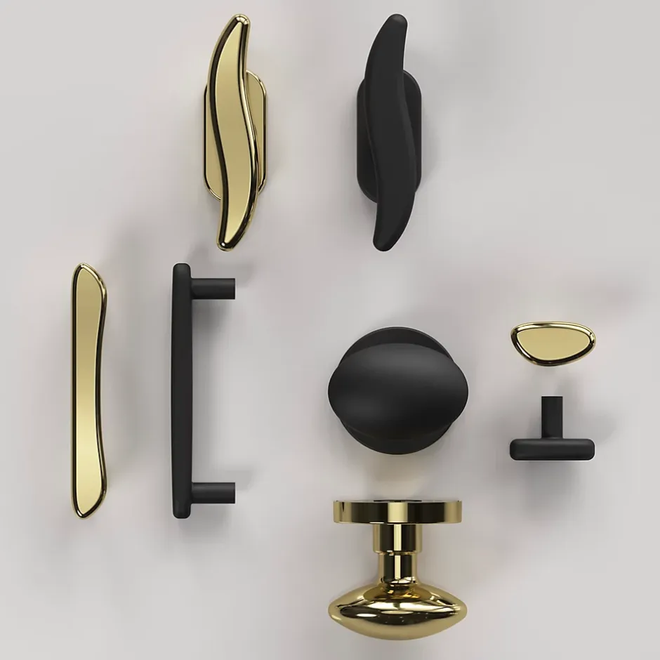 GoodHome Crémone de fenêtre Armel aluminium noir L.11cm