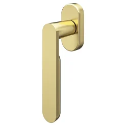 GoodHome Crémone de fenêtre Minzh aluminium doré satin L.12cm