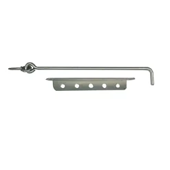 Afbat Crochet et crémaillère en Inox L. 300 mm