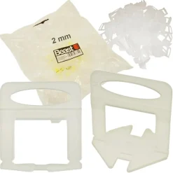 Croisillons Autonivelants 2 mm pour Carreaux 2 à 12,5 mm d'épaisseur - Lot de 100 - Précision et Facilité d'Installation --Beast Clearance