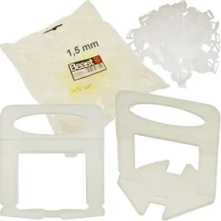 Croisillons Autonivelants 1,5 mm pour Carreaux 2 à 12,5 mm - Lot de 100 - Précision et Facilité d'Installation --Beast Clearance