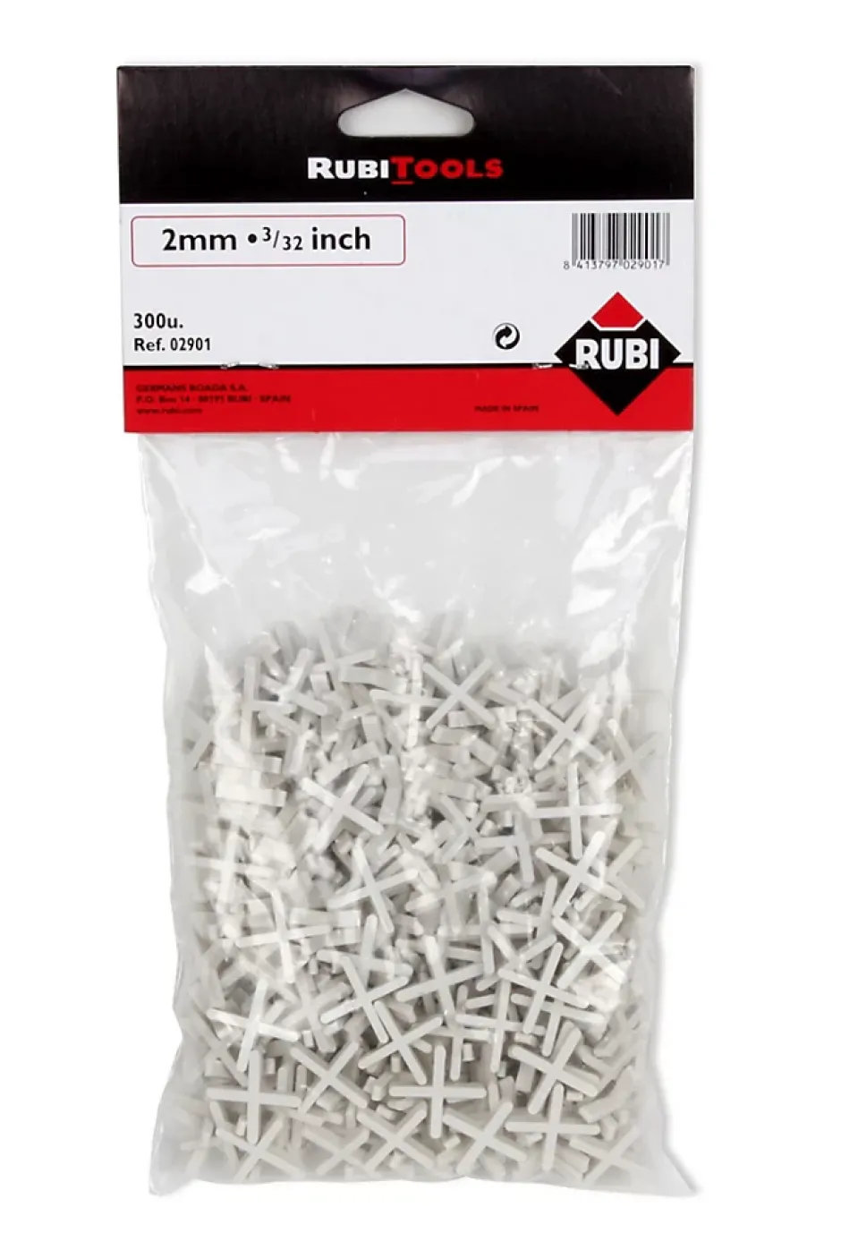 Rubi Croisillons en X 2 mm 300 unités