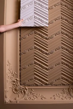 Orac Decor 3d panneau mural LUXXUS W130 CHEVRON Dalle pour mur et plafond Élement décorative