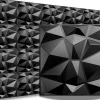 3D PVC panneaux muraux decor gaming chambre mur plafond effet 3D diamant noir plaques PVC decoration 0.25m²-Ikhemalarka