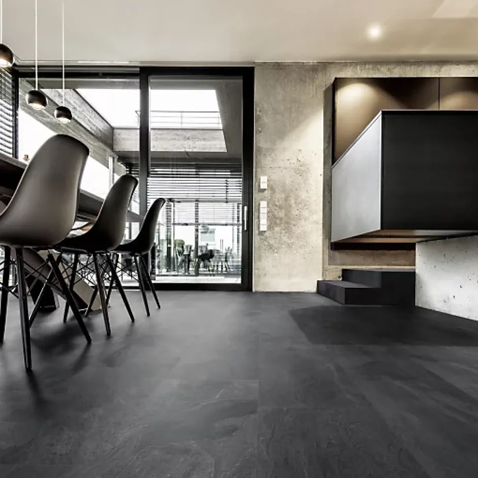 Décoweb Dalle de sol stratifié - Cuisine et salle de bain - Pierre Boracay - Paquet de 1,474 m²