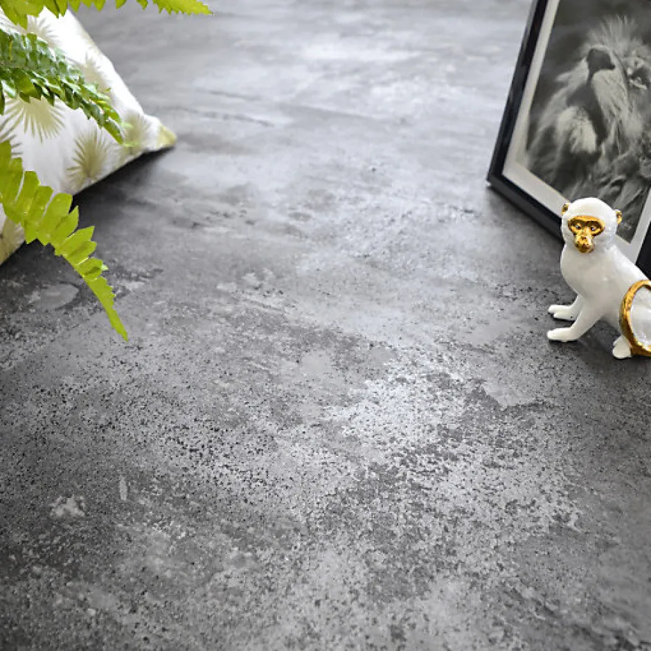 Dalle large sol vinyle rigide Performance - Click à plat - Béton gris argenté - Paquet de 2,51 m²-Décoweb Sale