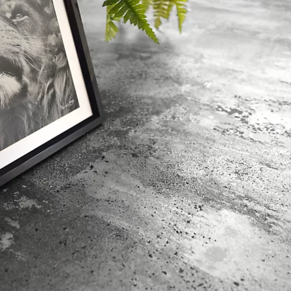 Dalle large sol vinyle rigide Performance - Click à plat - Béton gris argenté - Paquet de 2,51 m²-Décoweb Sale